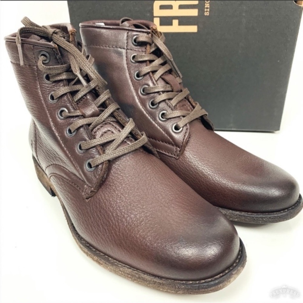 NIB Frye | Tyler Leather Lace Up Combat Boot Women's Sz‎ 6.5